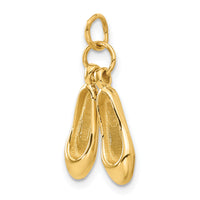 14K 3D Ballet Slippers Charm-A1201/L