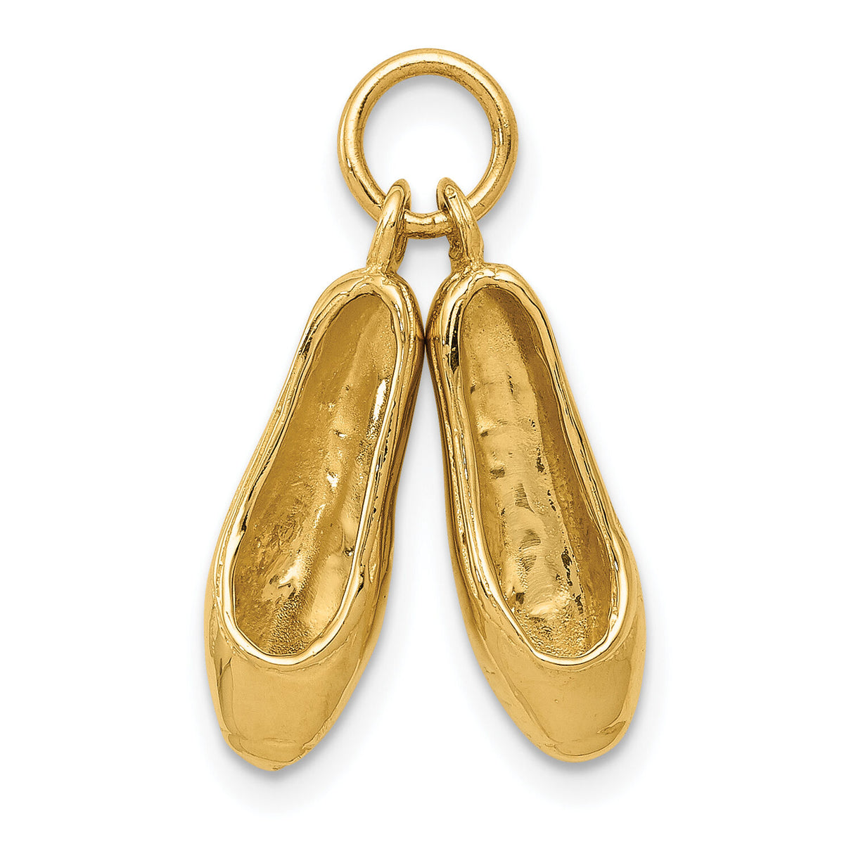 14K 3D Ballet Slippers Charm-A1201/L