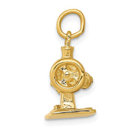 14K  3D Antique Sewing Machine Charm-A1212