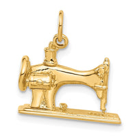14K  3D Antique Sewing Machine Charm-A1212