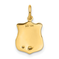 14k Police Badge Charm-A1251