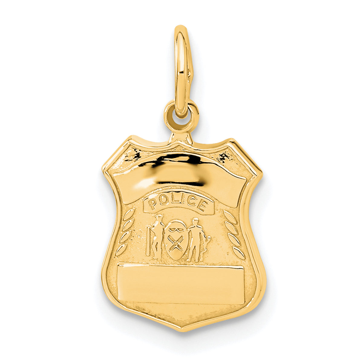 14k Police Badge Charm-A1251