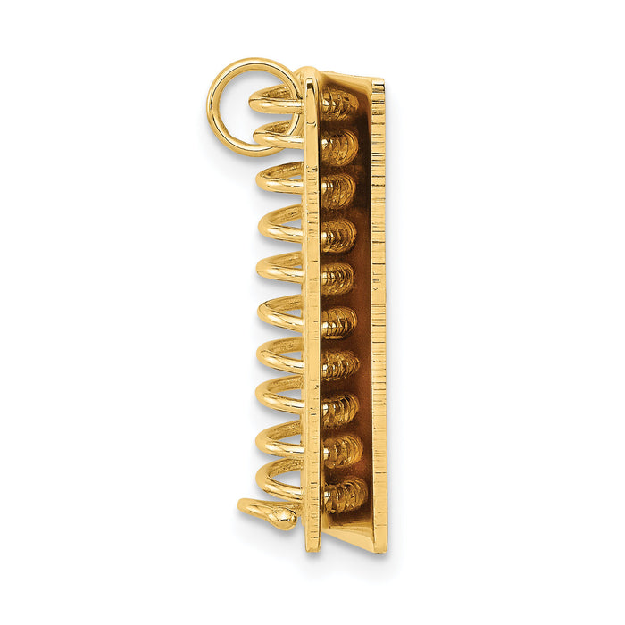 14k 3D Passport Opens Charm-A1548
