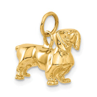 14k 3D Dachshund Dog Charm-A1551
