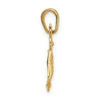 14k Polished Reindeer Pendant-A1589