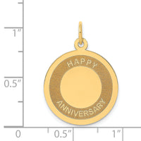 14K HAPPY ANNIVERSARY Charm-A1953