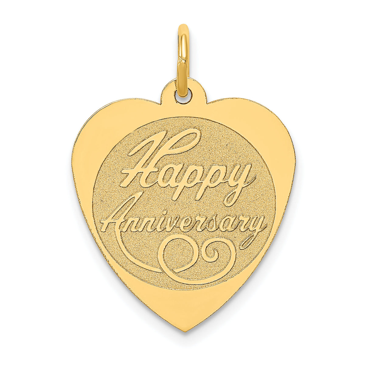 14K HAPPY ANNIVERSARY Heart Charm-A1999/L