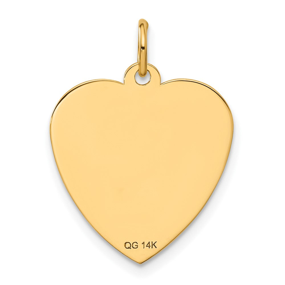 14k HAPPY BIRTHDAY Heart Disc Charm-A2000/L
