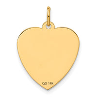 14k HAPPY BIRTHDAY Heart Disc Charm-A2000/L