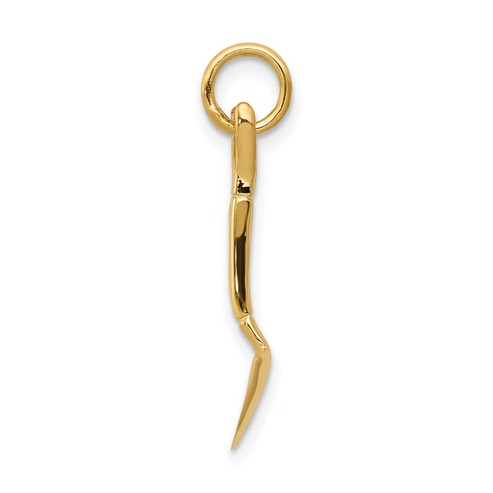 14k 3-D Spade Charm-A2140