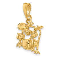 14K 3D Drum Set Charm-A2188