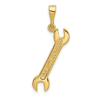 14k 3D Wrench Charm-A2200