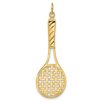 14K  3D Tennis Racquet Pendant-A2752