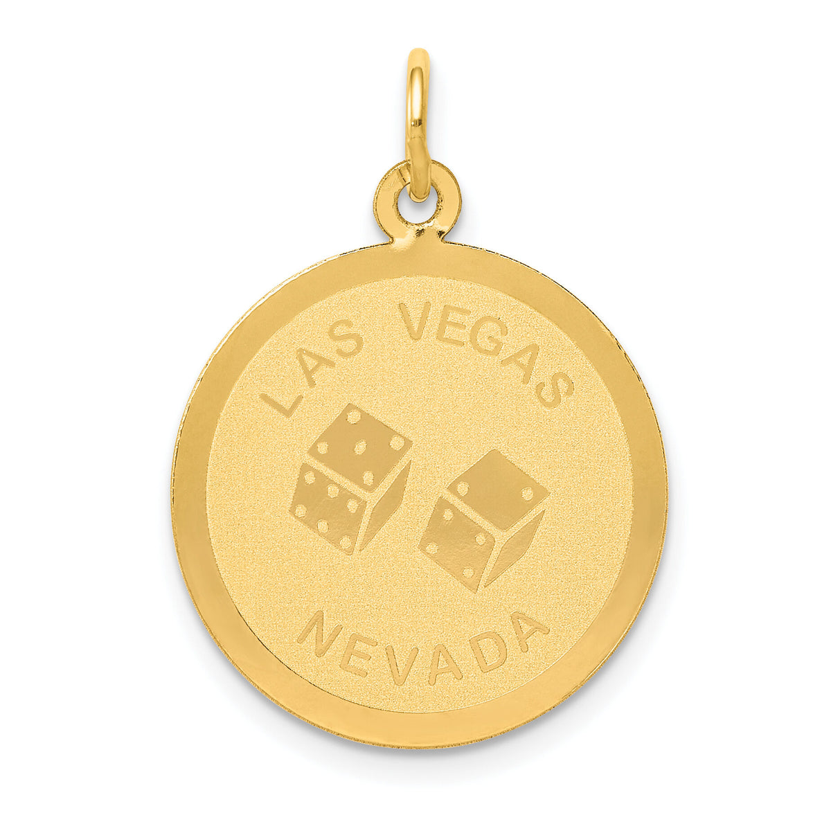 14k LAS VEGAS Disc Charm-A2982