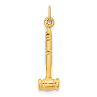 14k 3-D Gavel Charm-A4116
