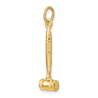 14k 3-D Gavel Charm-A4116