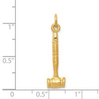 14k 3-D Gavel Charm-A4116