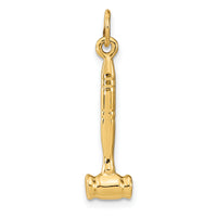 14k 3-D Gavel Charm-A4116