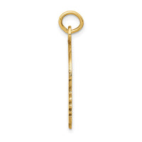 14k Solid Polished Boys Head Charm-A4249