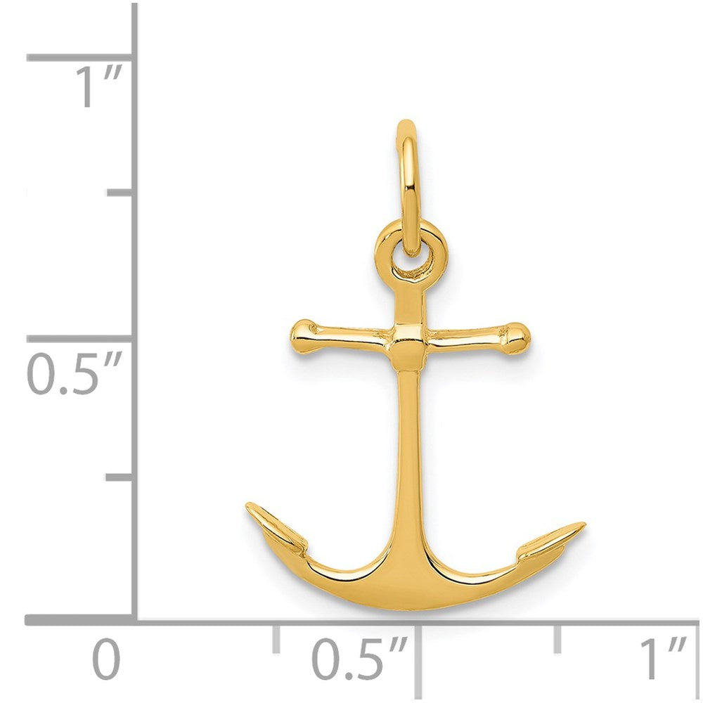 14K 3D Anchor Charm-A5059