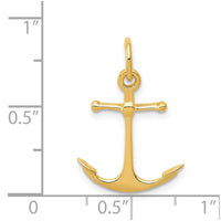 14K 3D Anchor Charm-A5059