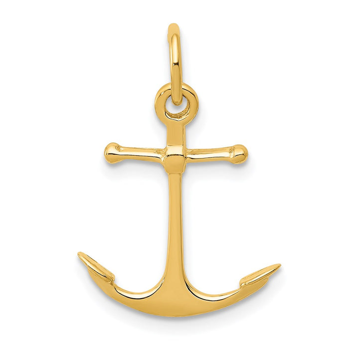 14K 3D Anchor Charm-A5059