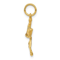 14k Solid 3-Dimensional Stork Charm-A7101