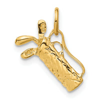 14k 3-D Golf Bag Charm-A7107