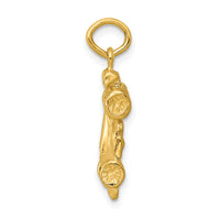 14k 3-D Race Car Charm-A7613