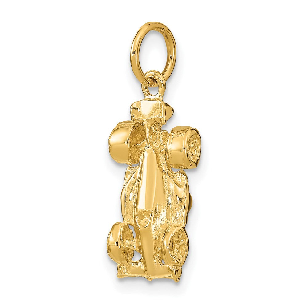 14k 3-D Race Car Charm-A7613
