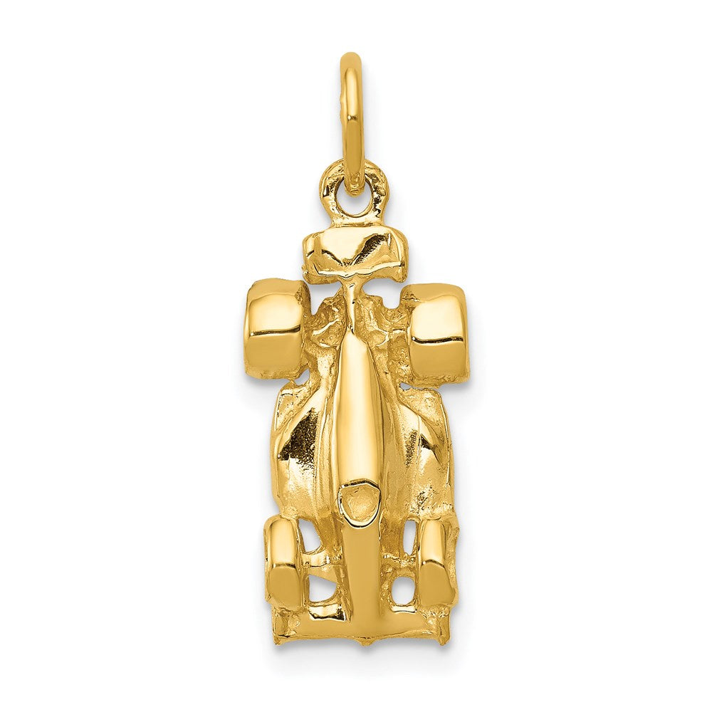14k 3-D Race Car Charm-A7613