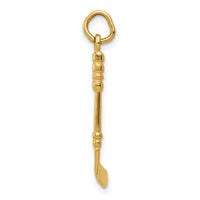 14K 3D Hockey Stick With Enamel Charm-A7614