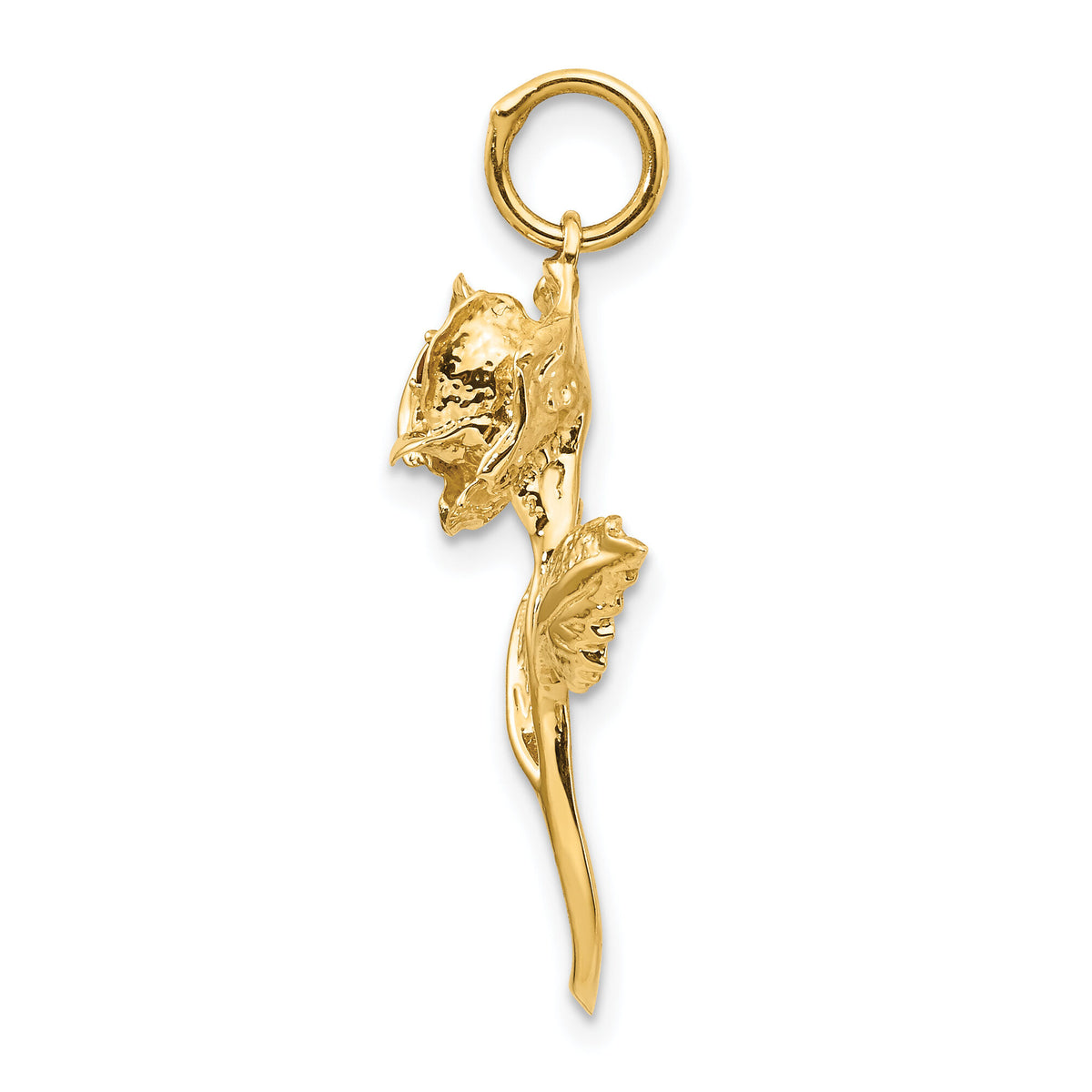 14k CZ Rose Charm-A9014