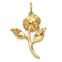 14k CZ Rose Charm-A9014