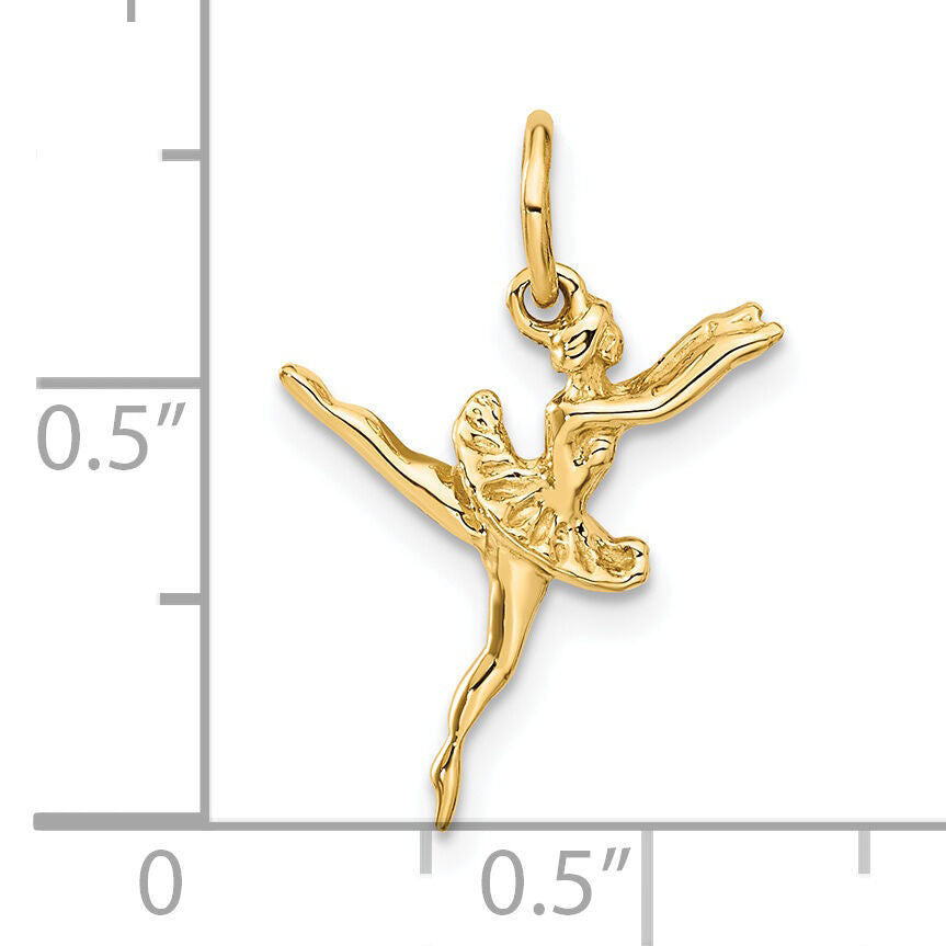 14K  3D Ballerina Charm-A9048