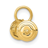 14K 3D Barbell Charm-A9091