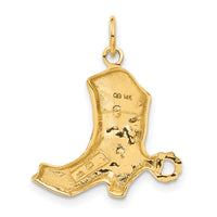 14k Boot Charm-A9133