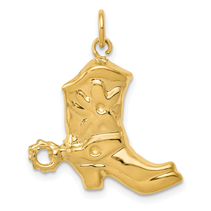 14k Boot Charm-A9133