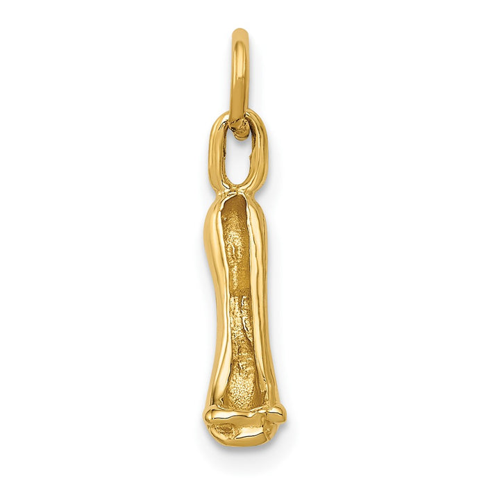 14K  3D High heel shoe Charm-A9138