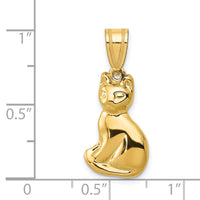 14k Cat Charm-A9161