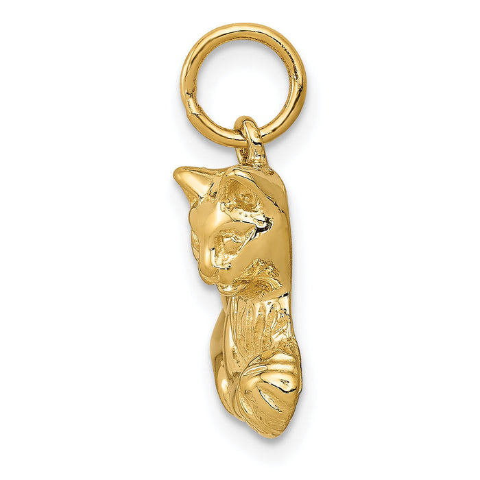14k Cat Charm-A9166