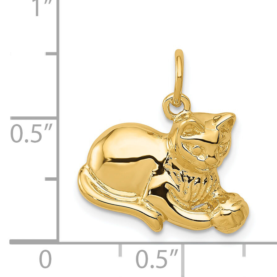 14k Cat Charm-A9166