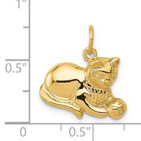14k Cat Charm-A9166