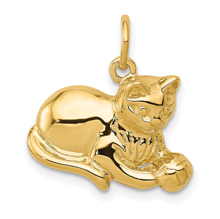 14k Cat Charm-A9166