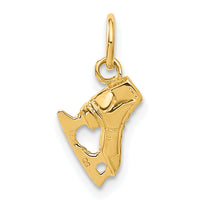 14K  3D Ice Skate Charm-A9586