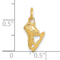 14K  3D Ice Skate Charm-A9586