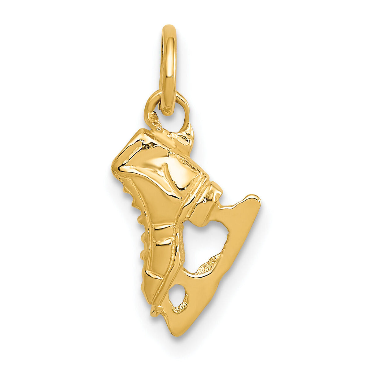 14K  3D Ice Skate Charm-A9586