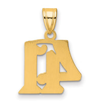 14k Polished Etched Number 41 Pendant-AEN41