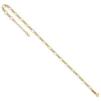 14k Fancy Link 9in with 1in ext Anklet-ANK221-10