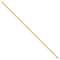 14k Polished Double-Sided Heart 9in Anklet-ANK70-9